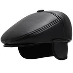 Haller Winter Leather Flat Cap