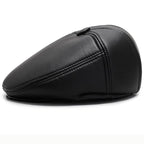 Haller Winter Leather Flat Cap
