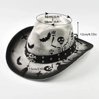 Halloween Nightmare White Cotton Cowboy Hat