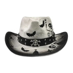 Halloween Nightmare White Cotton Cowboy Hat
