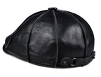 Hampton Genuine Leather Newsboy Cap