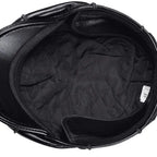 Hampton Genuine Leather Newsboy Cap