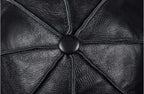 Hampton Genuine Leather Newsboy Cap