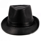 Hancock Leather Trilby Hat