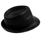 Hancock Leather Trilby Hat