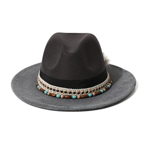Bohemian Fedora Hat front view