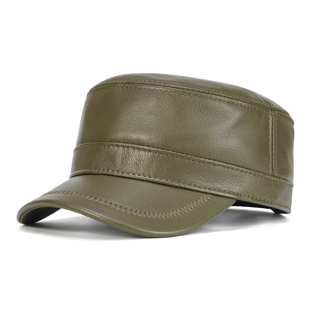 Harold Genuine Leather Army Cap
