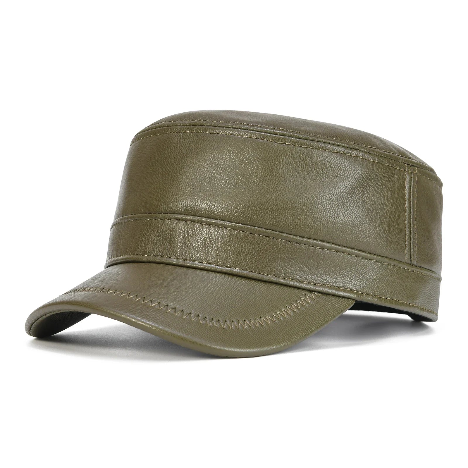 Harold Genuine Leather Army Cap