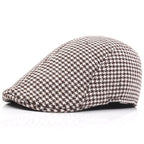 Harris Houndstooth Flat Cap