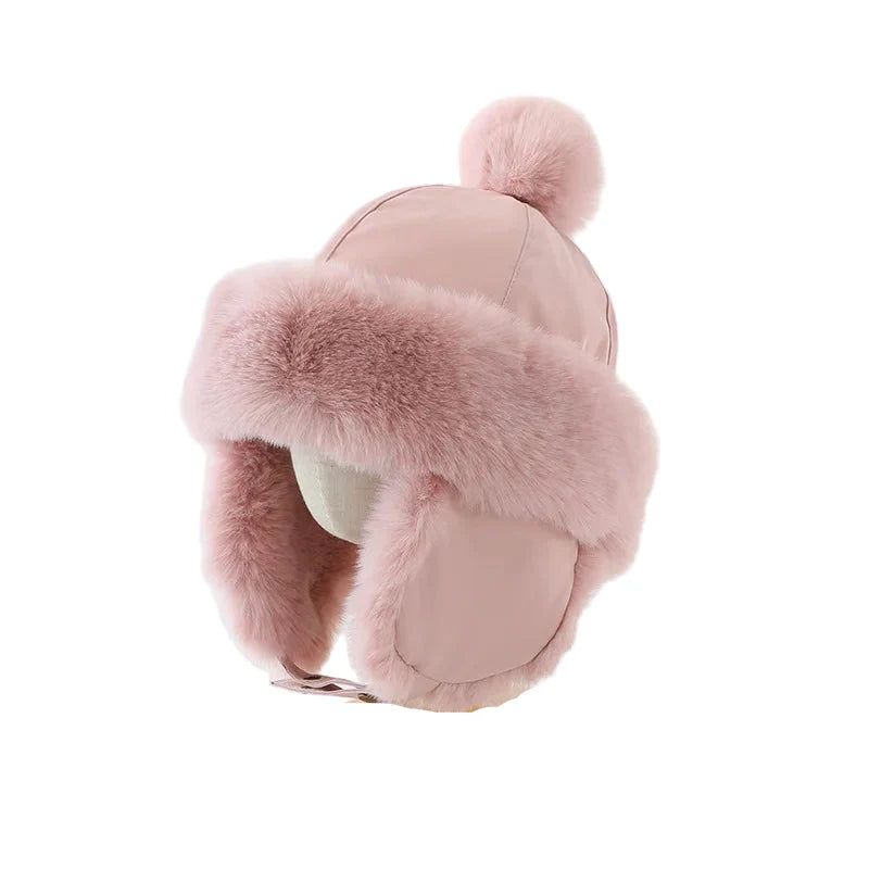 Harrison Kids Winter Plush Bomber Hat