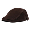 Hartford Genuine Leather Duckbill Flat Cap