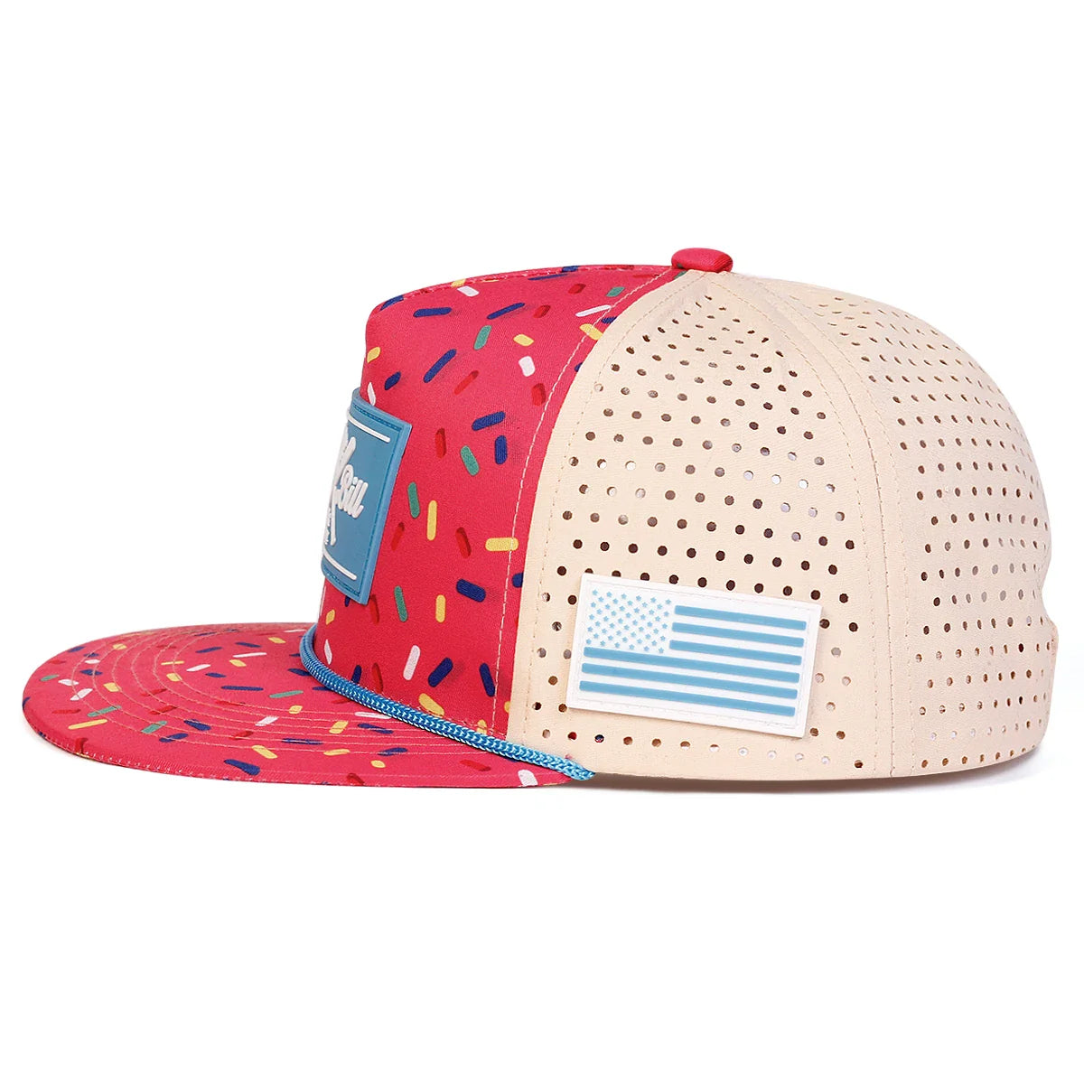 Hat Bill Birthday Cake Trucker Snapback Cap