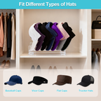 Acrylic Hat Organizer For Baseball Caps