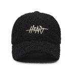 Heart Winter Cotton Fur Baseball Cap