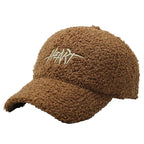 Heart Winter Cotton Fur Baseball Cap