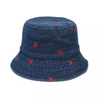 Hearts Denim Bucket Hat