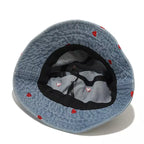 Hearts Denim Bucket Hat