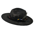 Hereford Retro Handmade Burned Fedora Hat
