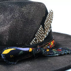 Hereford Retro Handmade Burned Fedora Hat