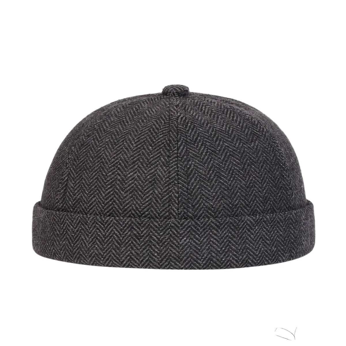 Herringbone Brimless Docker Cap