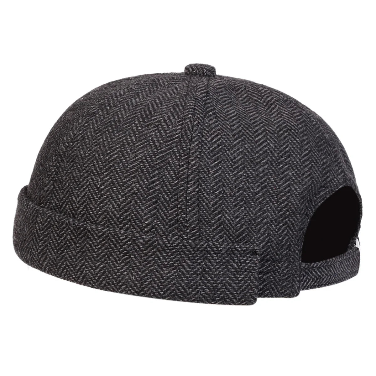 Herringbone Brimless Docker Cap