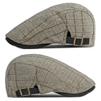 Holland Striped Cotton Flat Cap