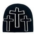 Holy Crosses Winter Knitted Beanie