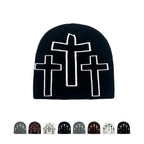 Holy Crosses Winter Knitted Beanie