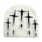 Holy Crosses Winter Knitted Beanie