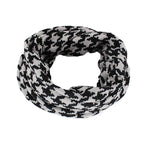 Houndstooth Cotton Snood Beanie