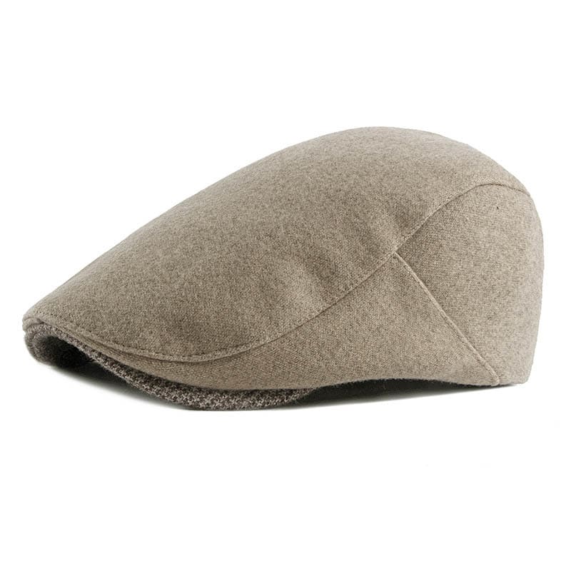 Houndstooth Visor Plain Flat Cap