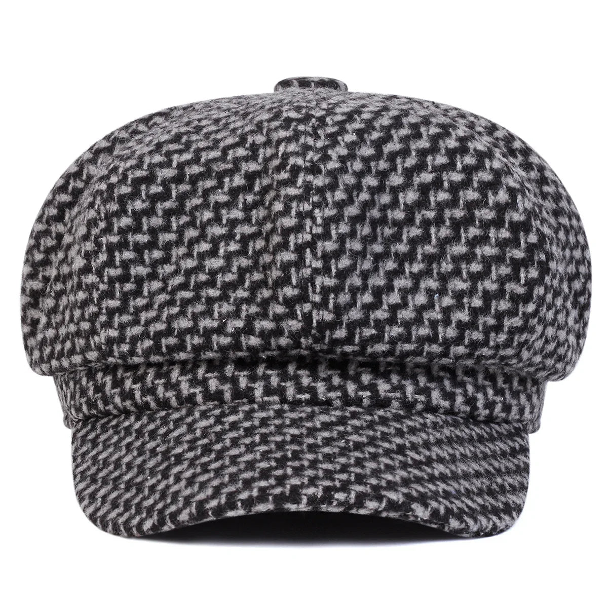 Houston Women Knitted Cotton 8-Panels Newsboy Cap