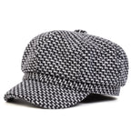 Houston Women Knitted Cotton 8-Panels Newsboy Cap