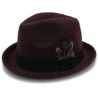 Huber Feather Wool Homburg Hat