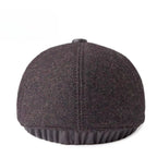 Hudson Genuine Leather Wool Duckbill Flat Cap