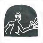 Humanoid Alien Winter Beanie