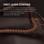 Hummerpaul Handcraft Genuine Leather Cowboy Hat