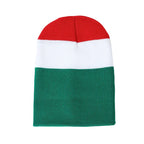 Hungary Flag Colors Striped Beanie