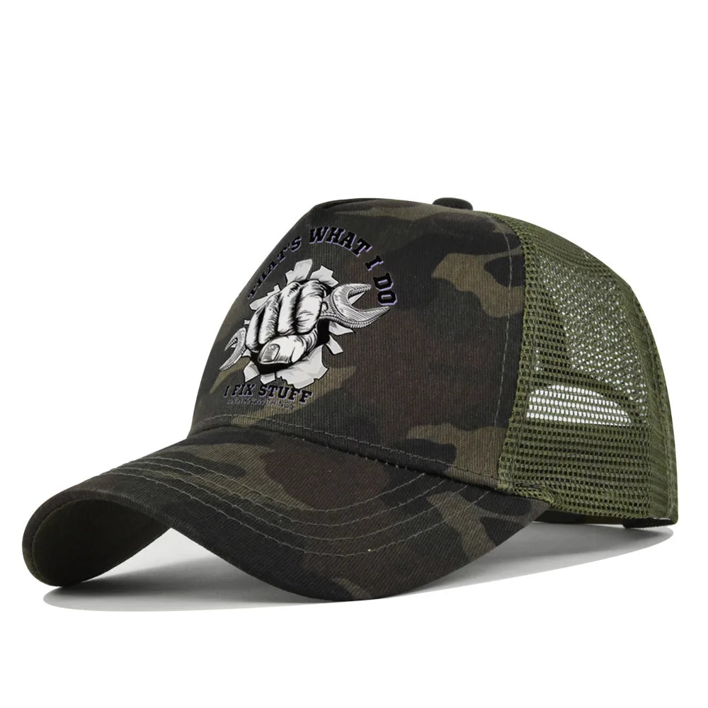I FIX STUFF Cotton Trucker Cap