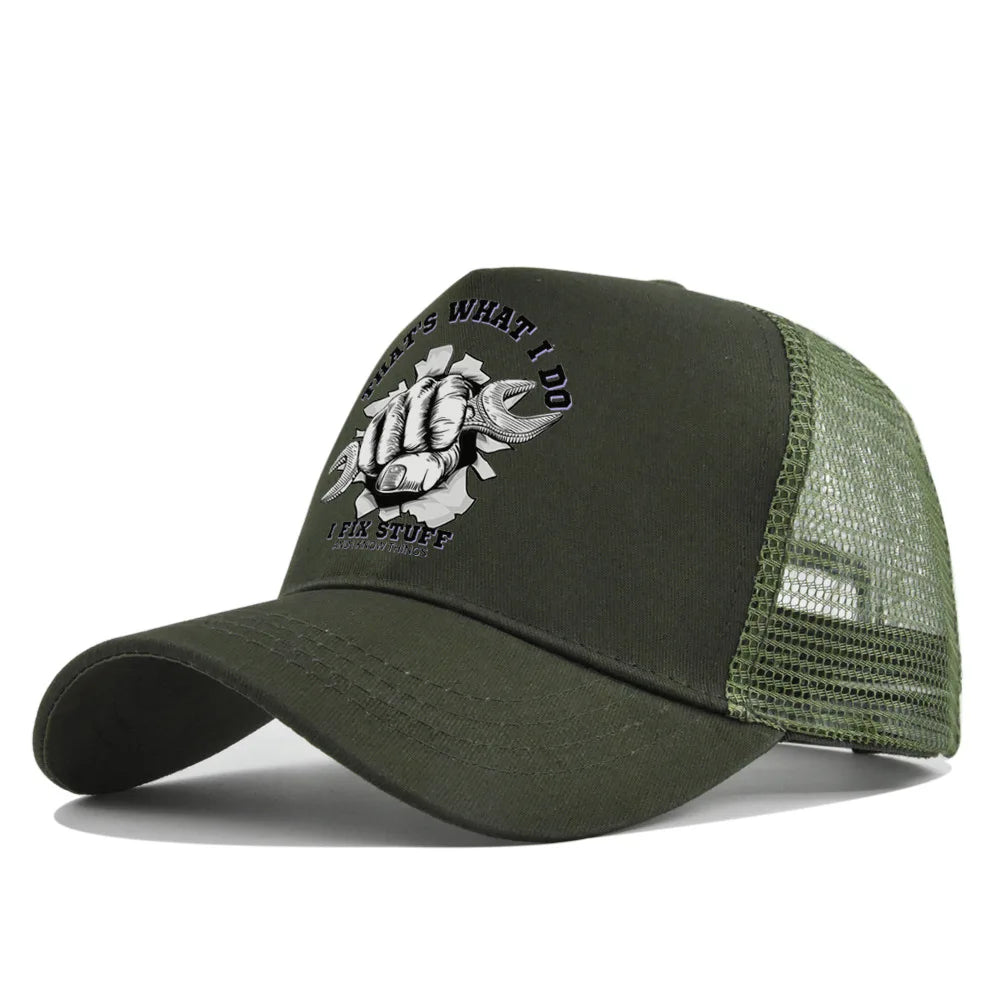 I FIX STUFF Cotton Trucker Cap