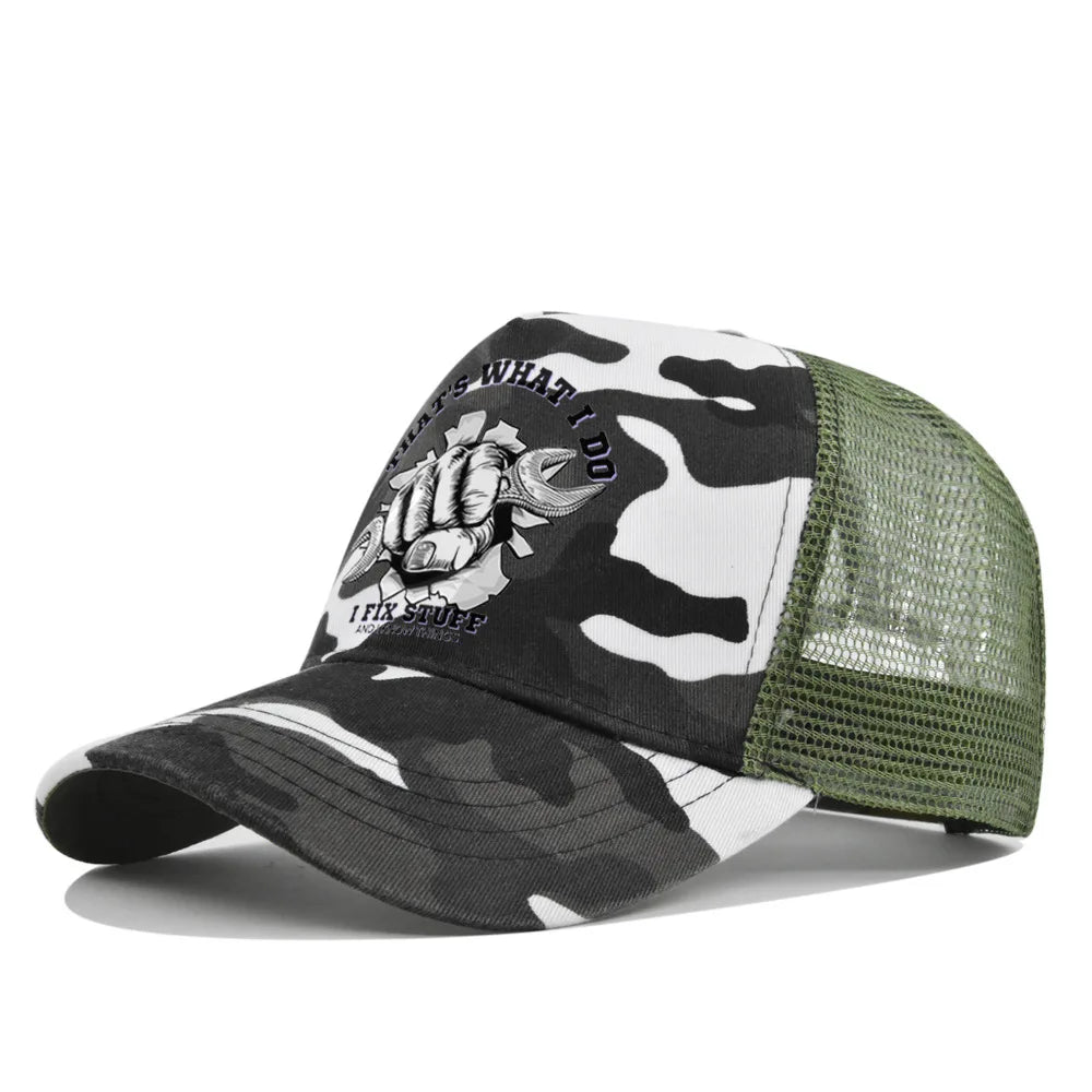 I FIX STUFF Cotton Trucker Cap
