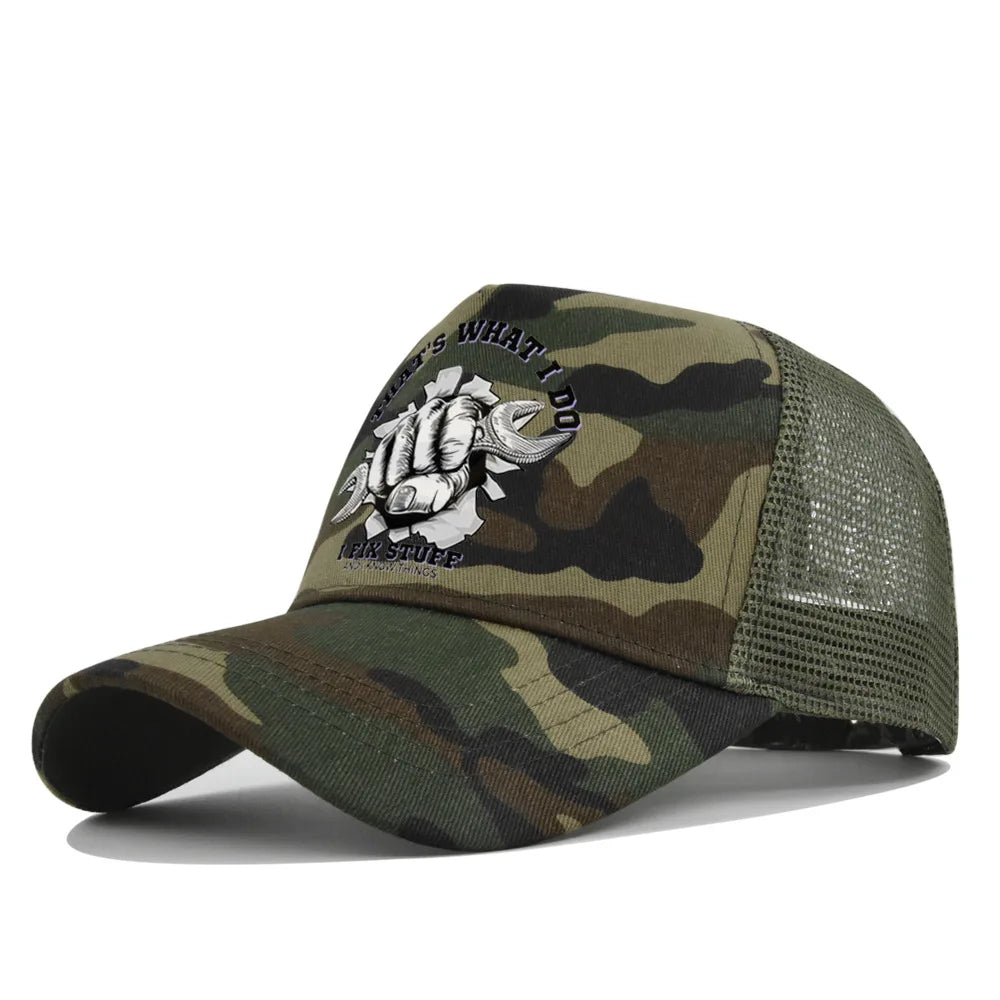 I FIX STUFF Cotton Trucker Cap