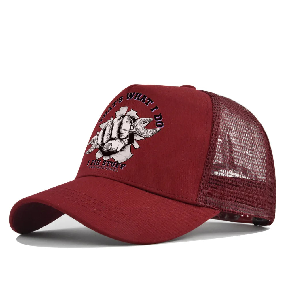 I FIX STUFF Cotton Trucker Cap