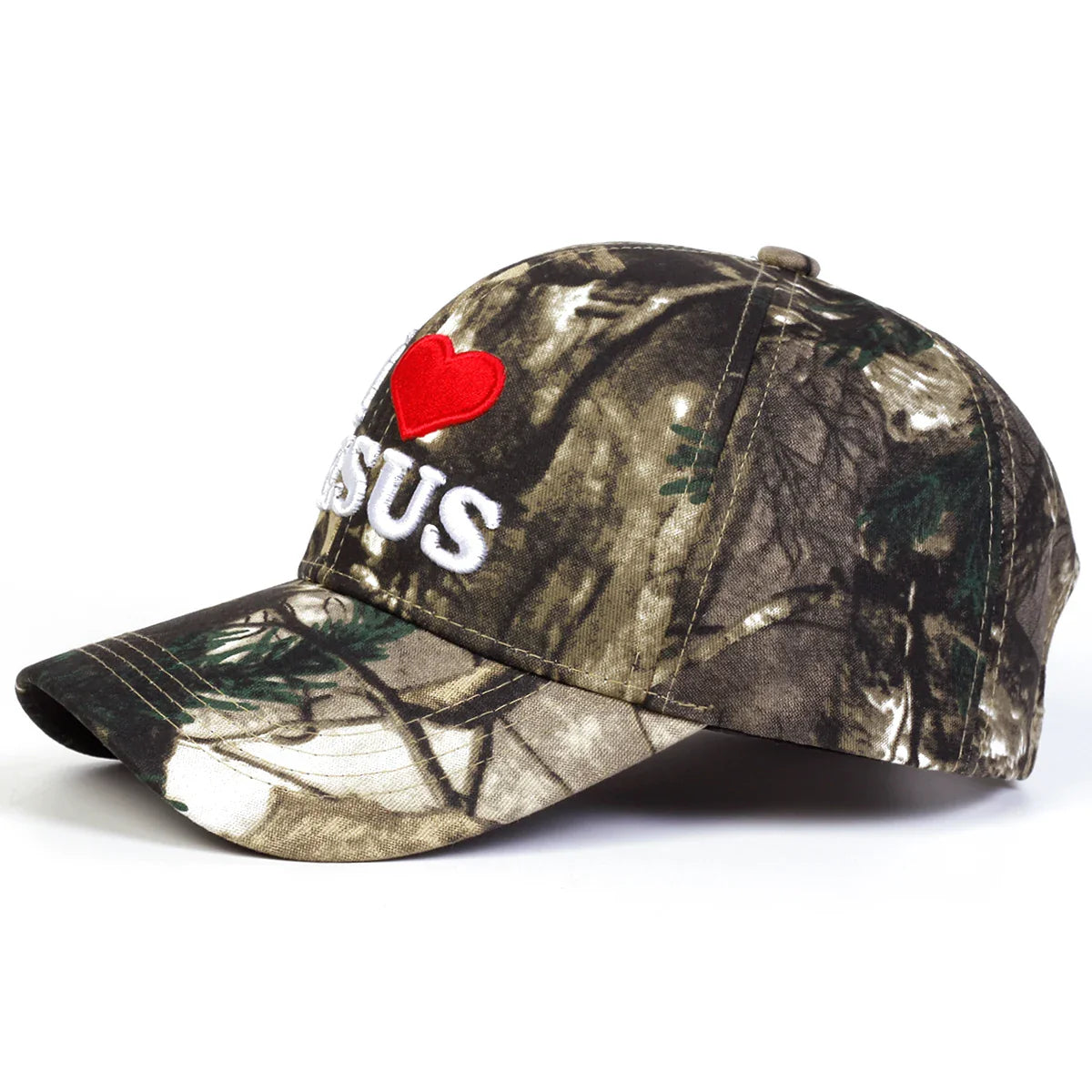 I Love Jesus Camouflage Baseball Cap