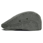 Illinois Washed Cotton Adjustable Flat Cap