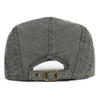 Illinois Washed Cotton Adjustable Flat Cap