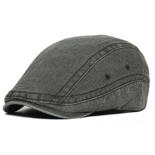 Green Adjustable Flat Cap