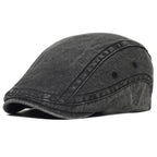 Illinois Washed Cotton Adjustable Flat Cap