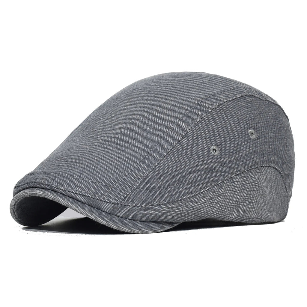 Illinois Washed Cotton Adjustable Flat Cap