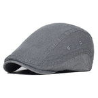 Illinois Washed Cotton Adjustable Flat Cap